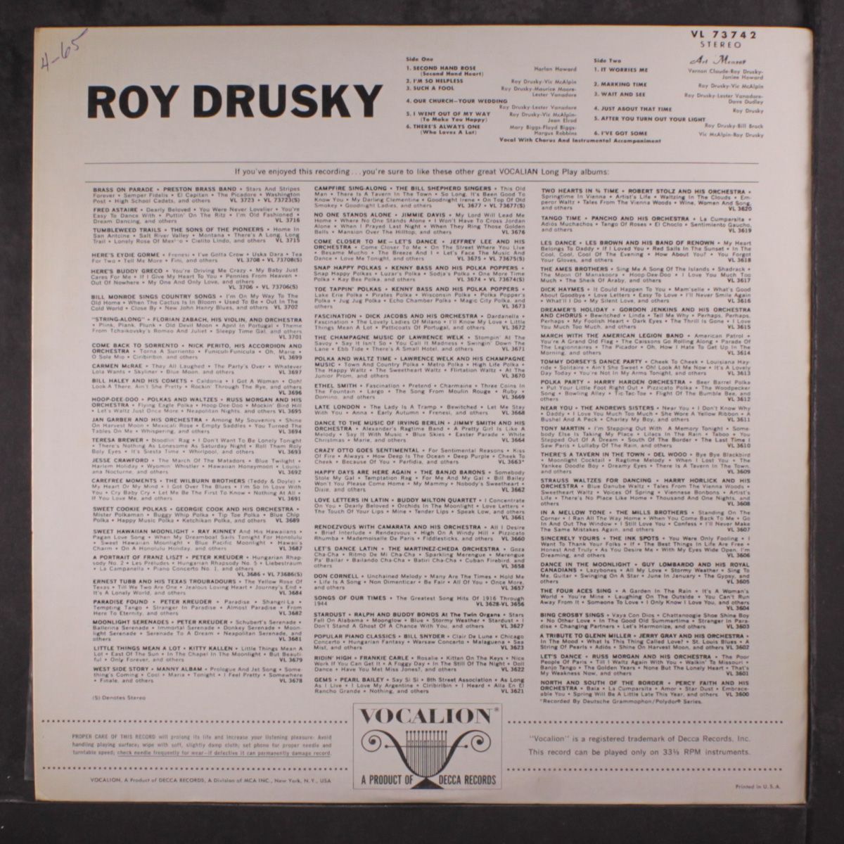 roy drusky by ROY DRUSKY