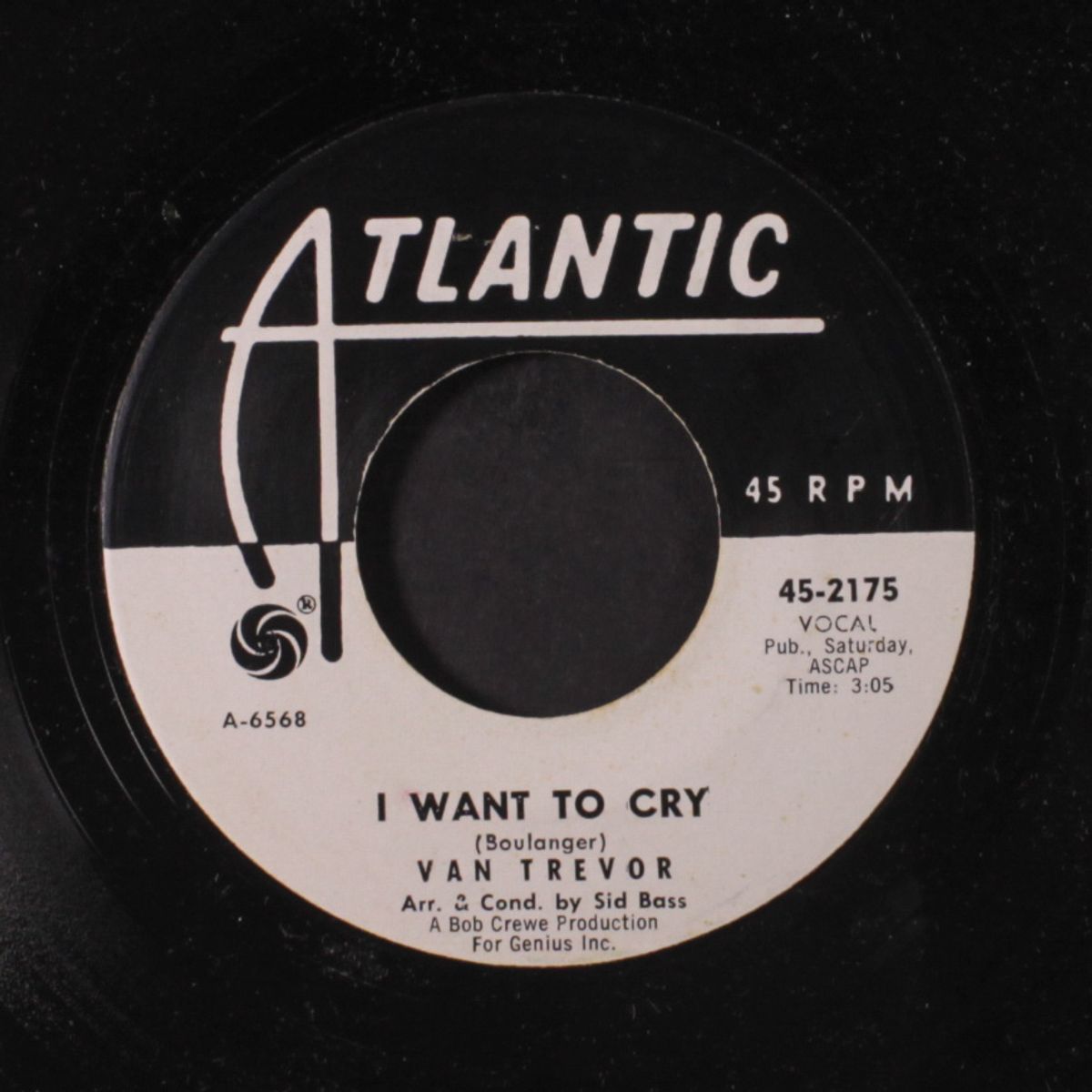 i want to cry / tuesday girl by VAN TREVOR