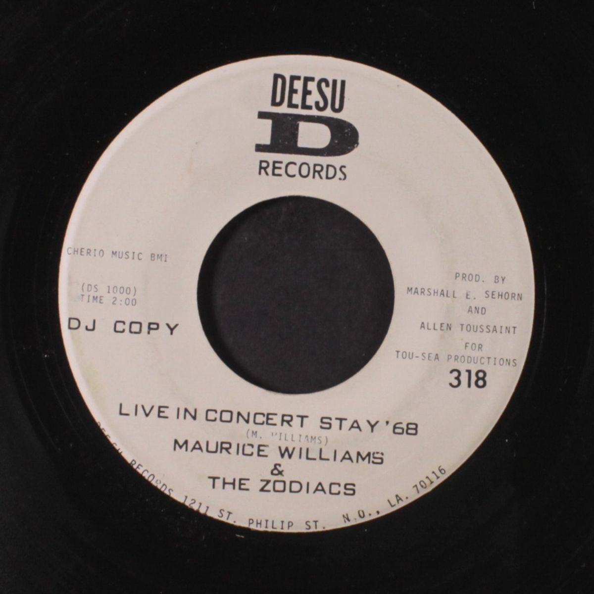 live in concert stay '68 by MAURICE WILLIAMS & ZODIACS