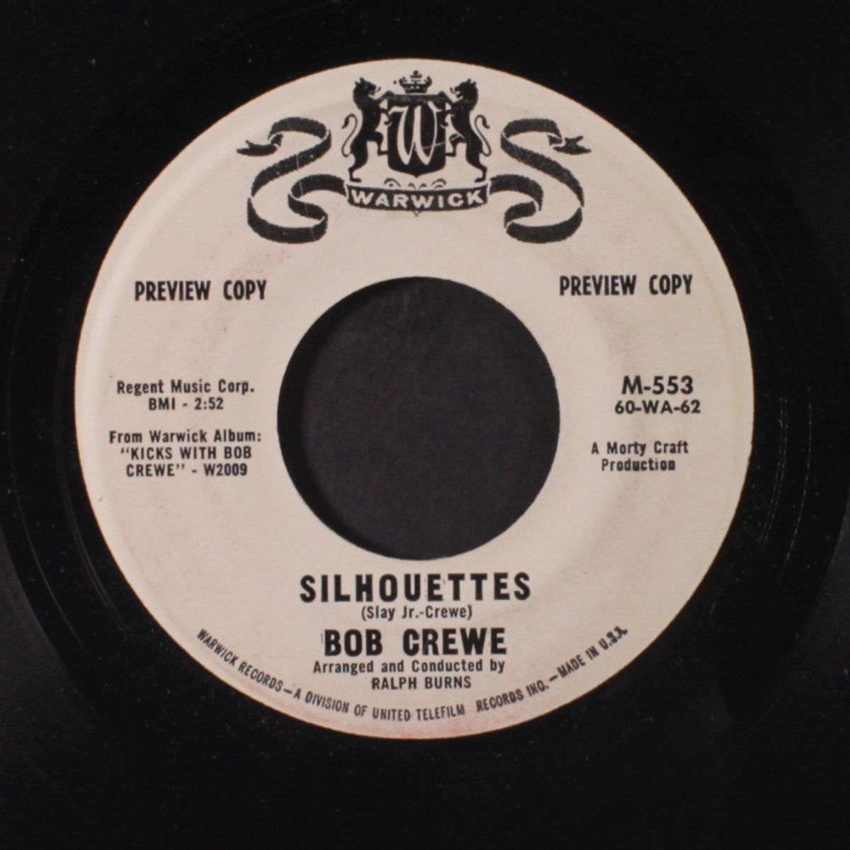 silhouettes / let's get serious by BOB CREWE