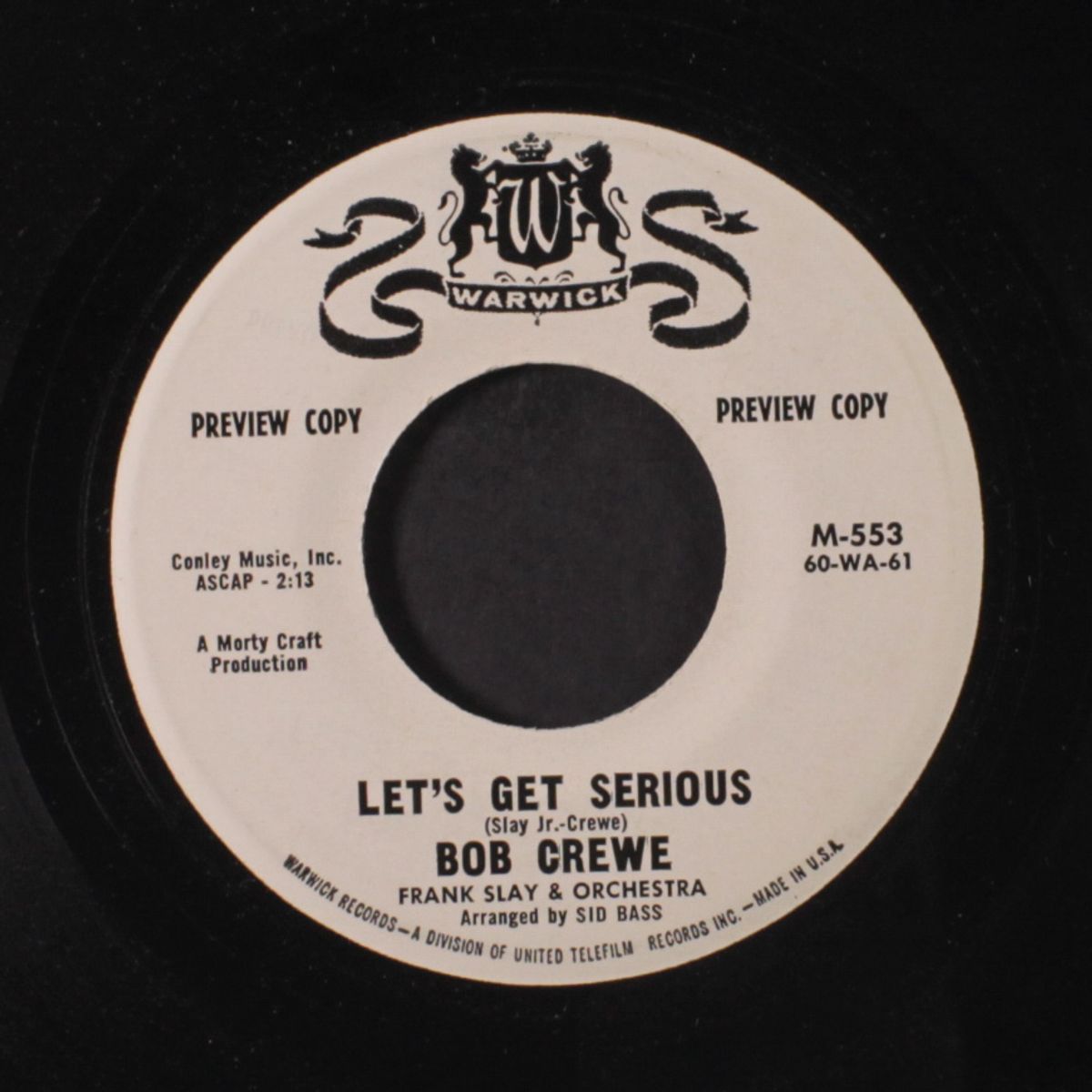 silhouettes / let's get serious by BOB CREWE