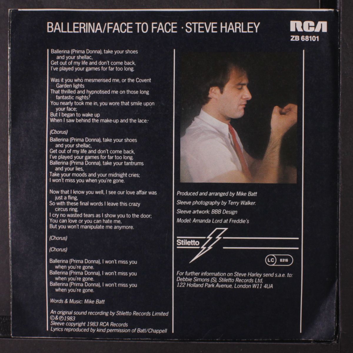 ballerina / face to face by STEVE HARLEY