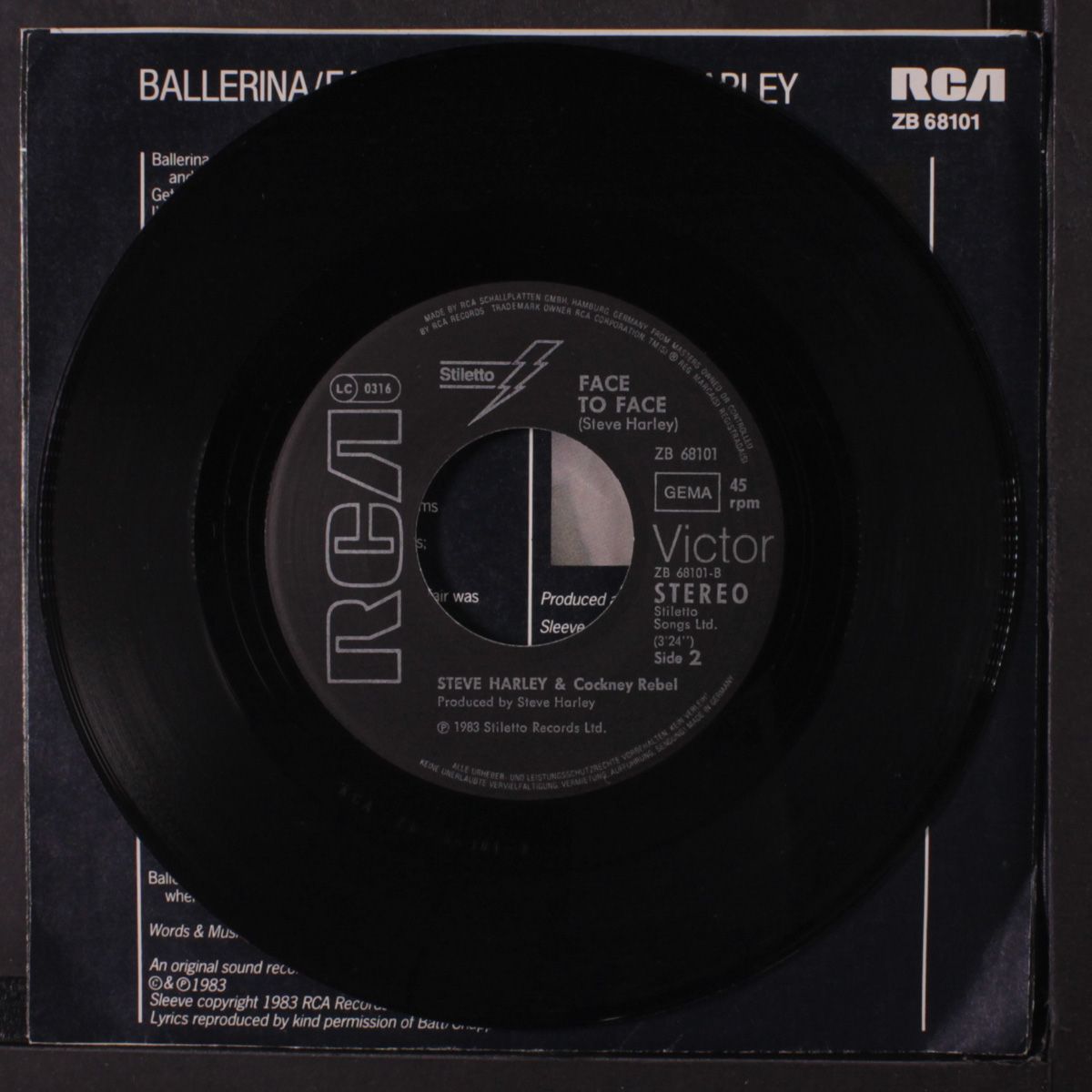 ballerina / face to face by STEVE HARLEY