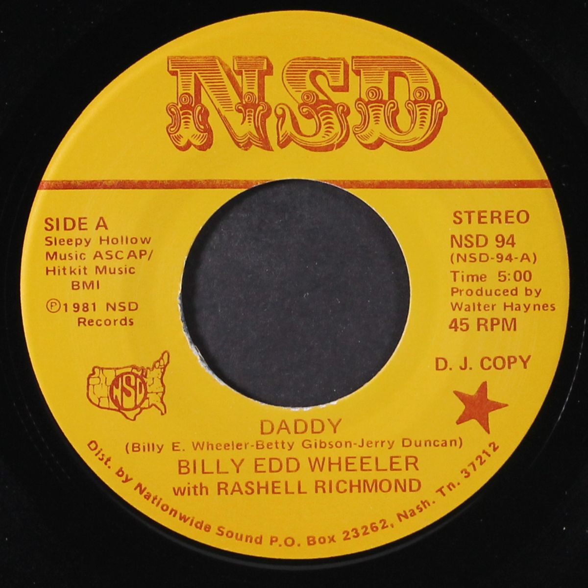 daddy / long arm of the law by BILLY EDD WHEELER