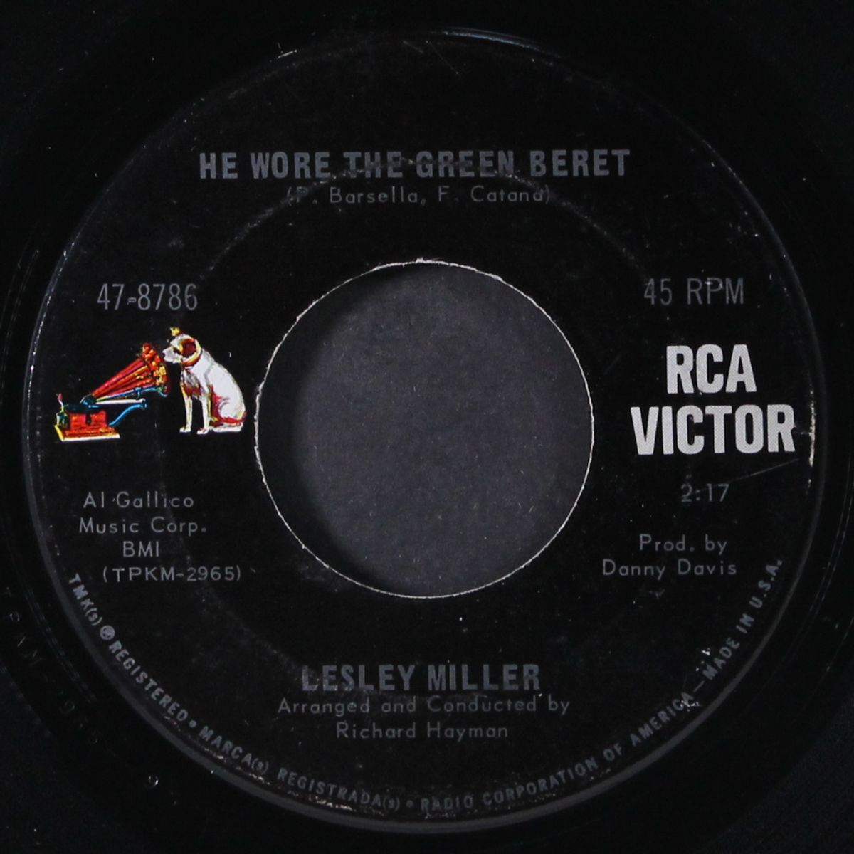 bringing out my tears / he wore the green beret by LESLEY MILLER
