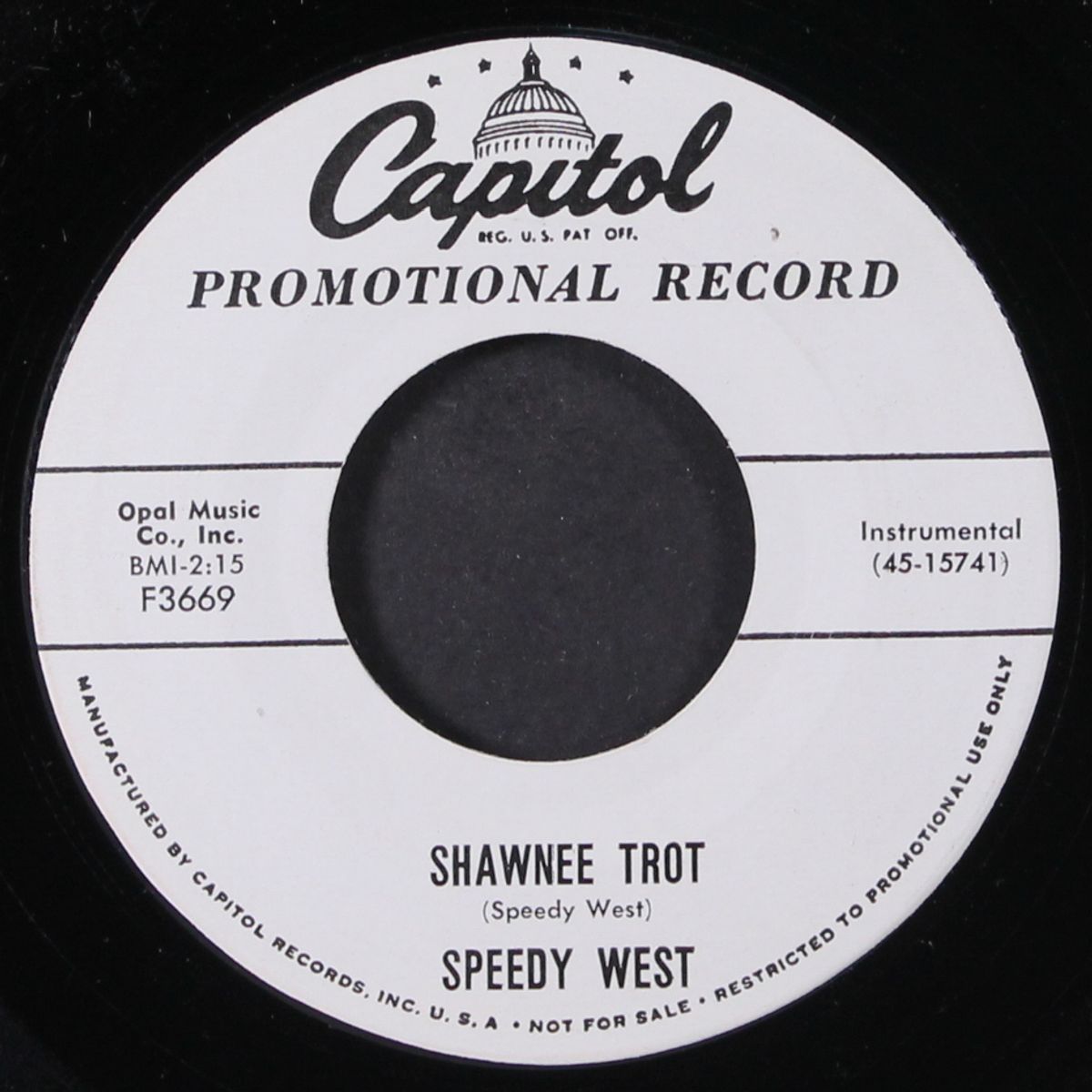 shawnee trot / on the alamo by SPEEDY WEST