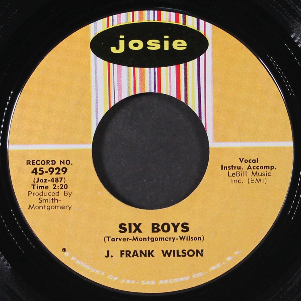 six boys by J. FRANK WILSON