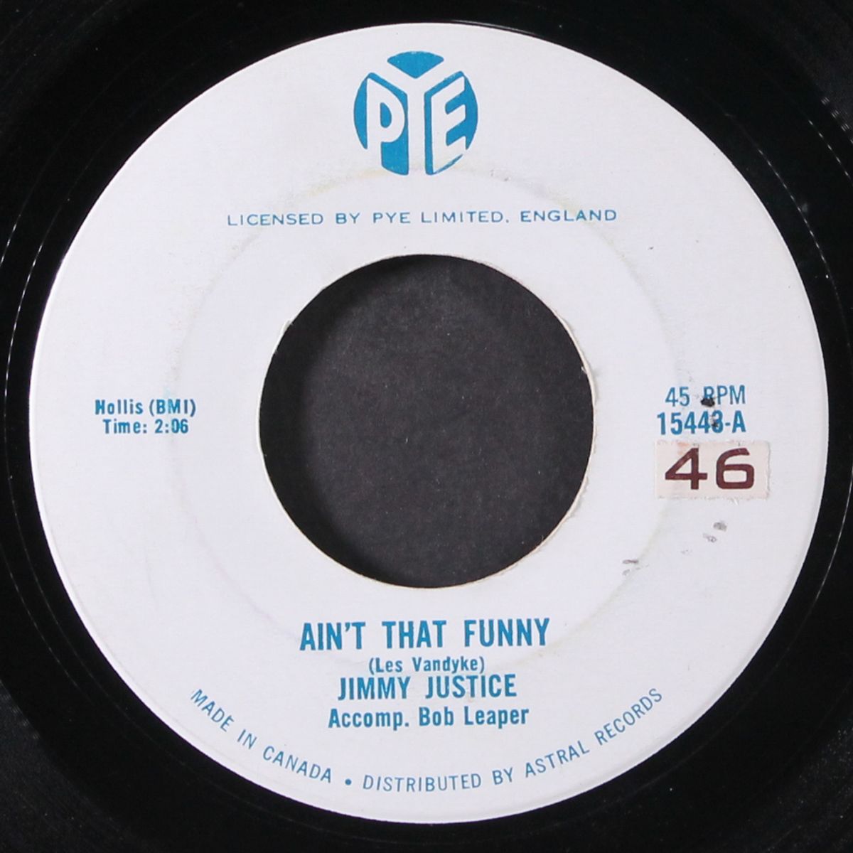 one / ain't that funny by JIMMY JUSTICE