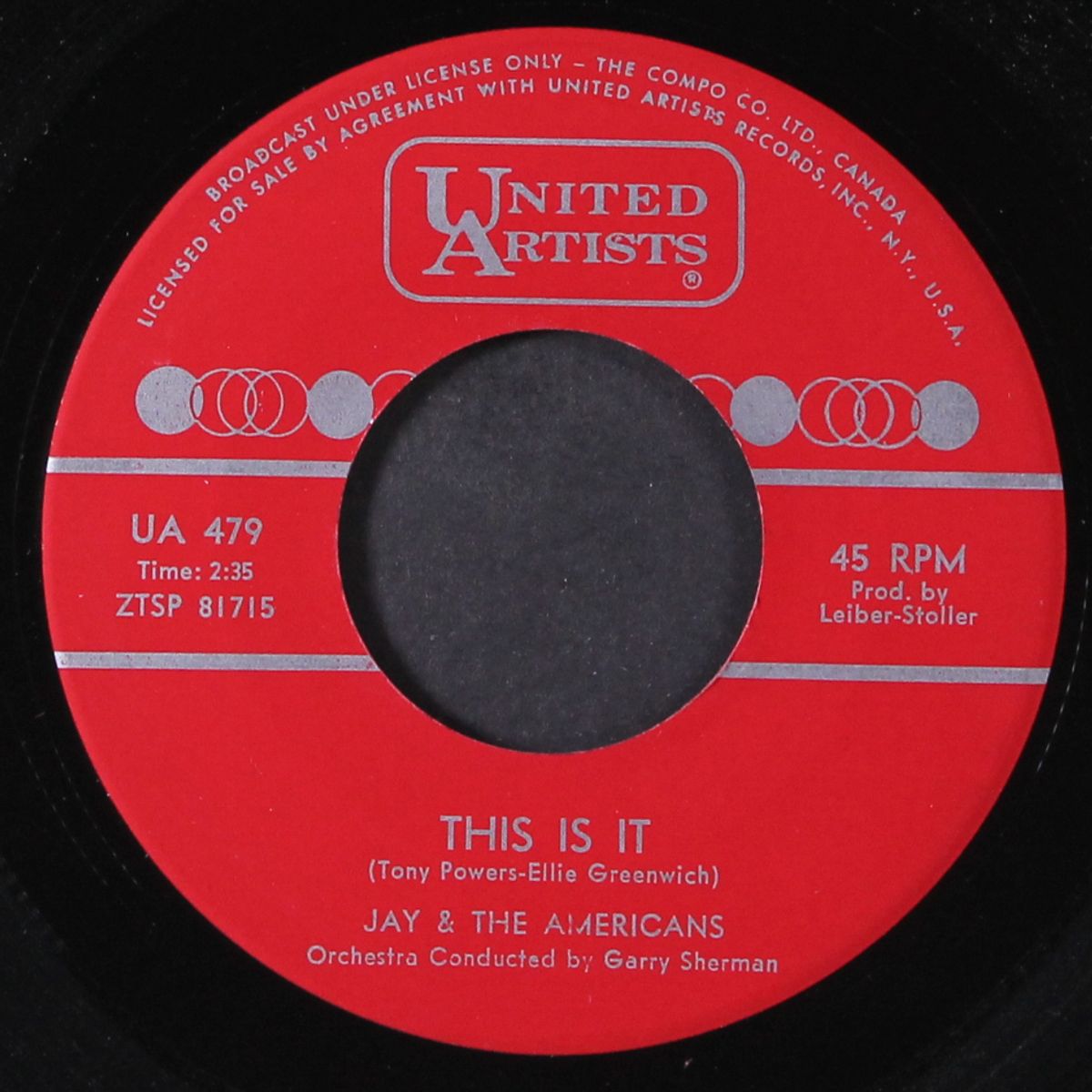 this is it / it's my turn to cry by JAY & AMERICANS