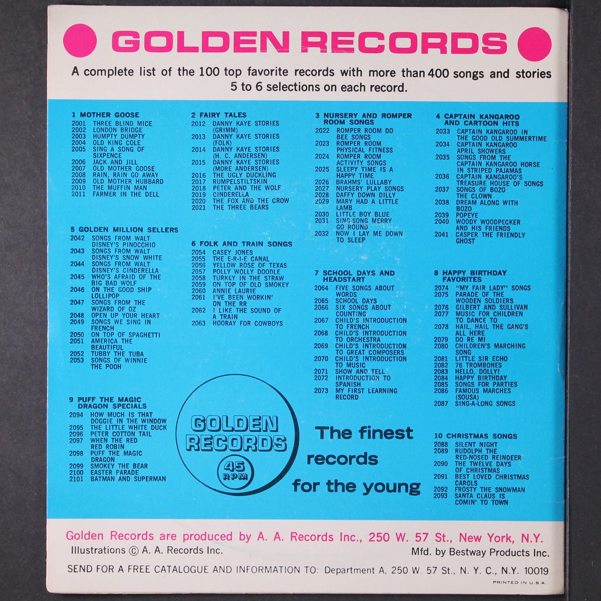 treasure house of songs by CAPTAIN KANGAROO