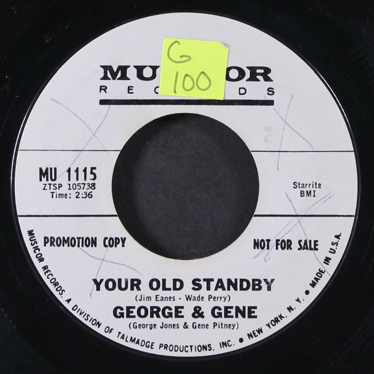 your old standby by GEORGE JONES & GENE PITNEY