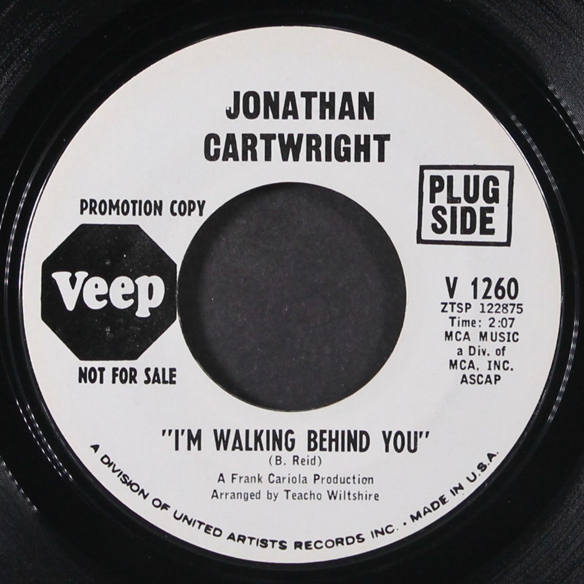 i'm walking behind you / so tired of being alone by JONATHAN CARTWRIGHT