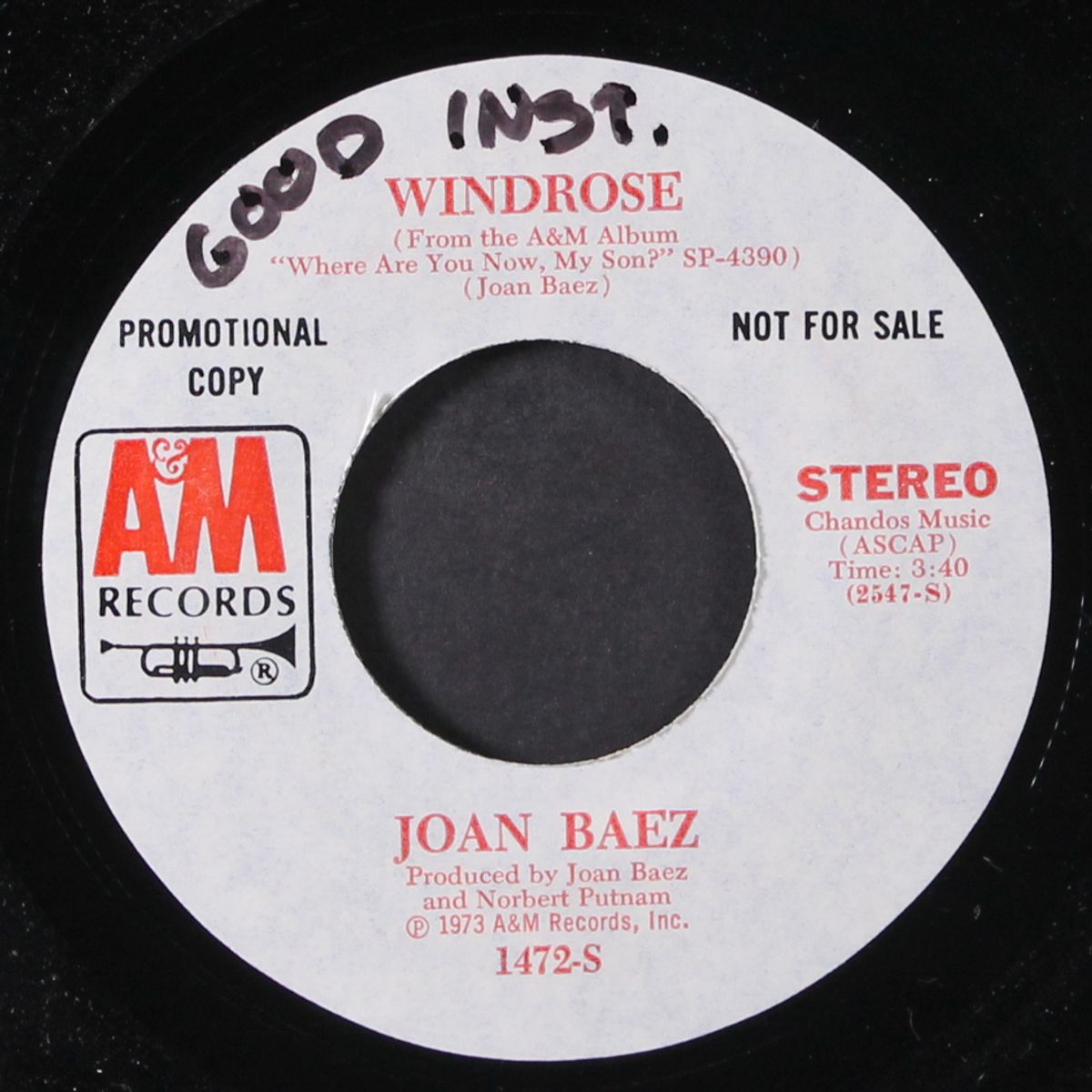 less than the song / windrose by JOAN BAEZ