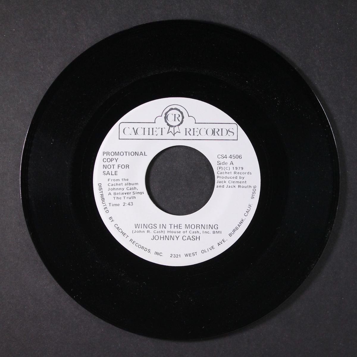 wings in the morning / what on earth by JOHNNY CASH