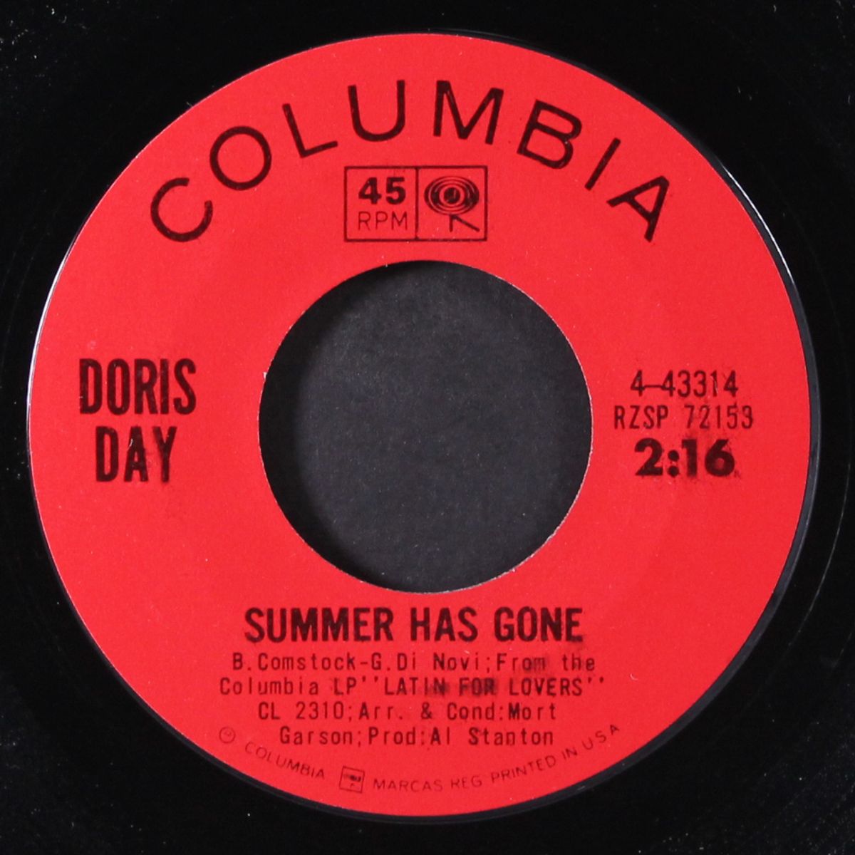 summer has gone / catch the bouquet by DORIS DAY