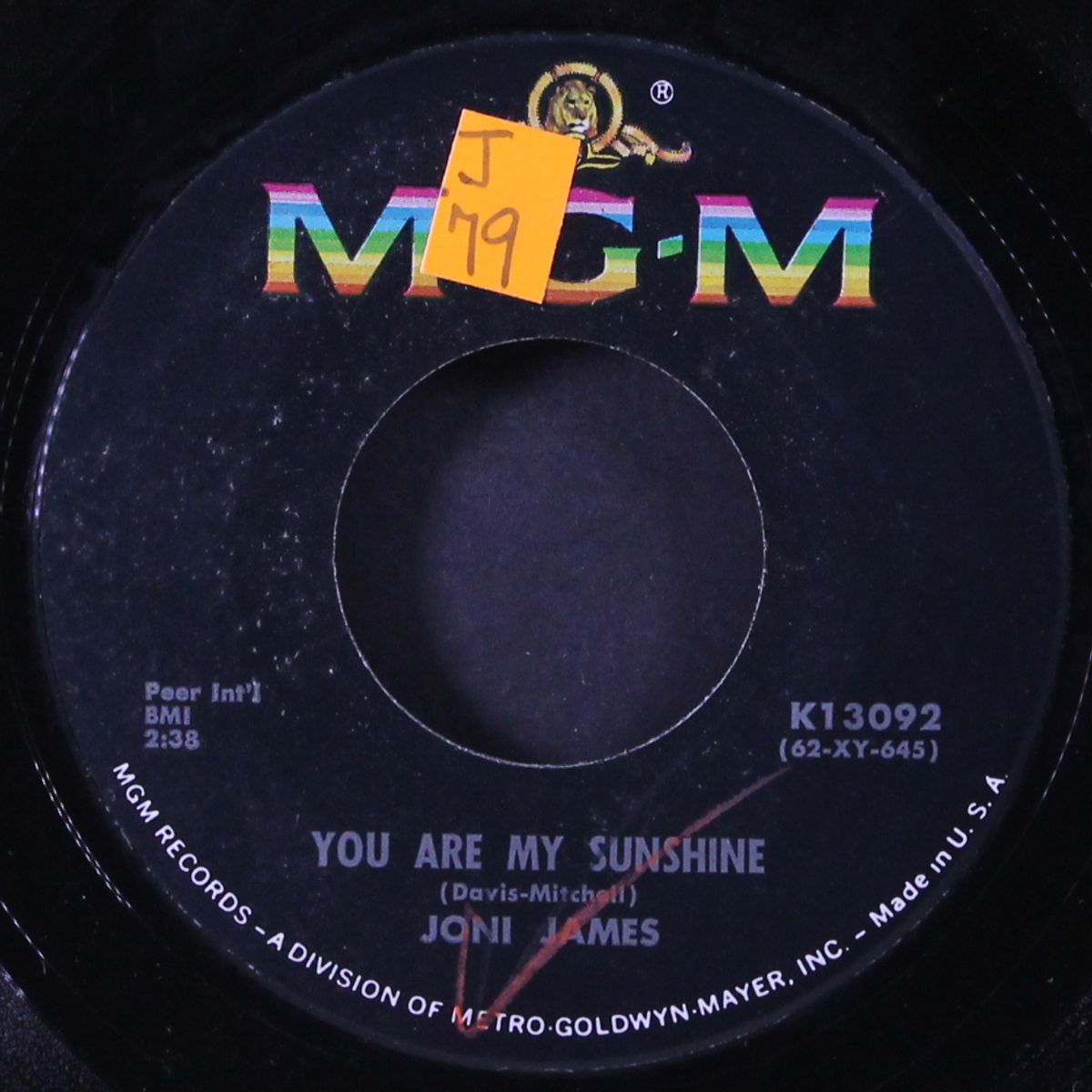 you are my sunshine by JONI JAMES