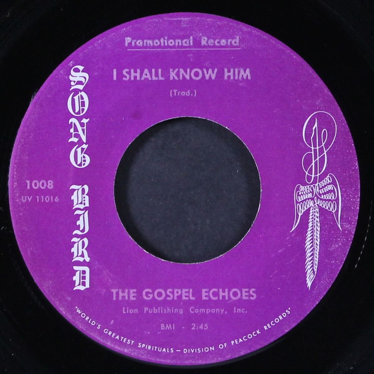i shall know him by GOSPEL ECHOES