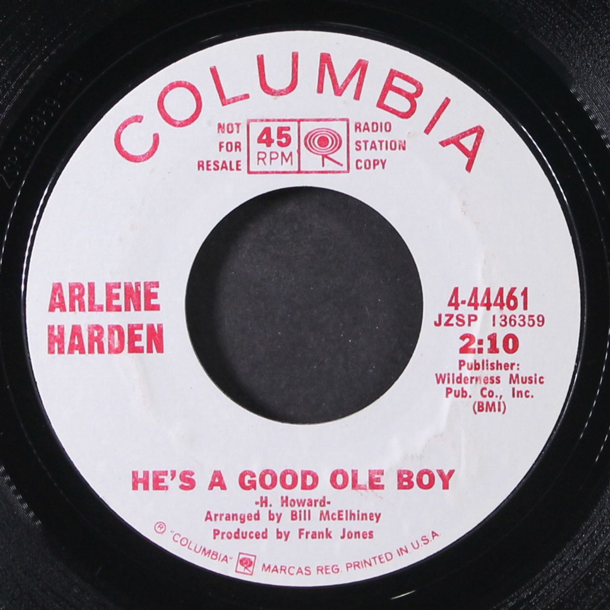 he's a good ole boy / when by ARLENE HARDEN