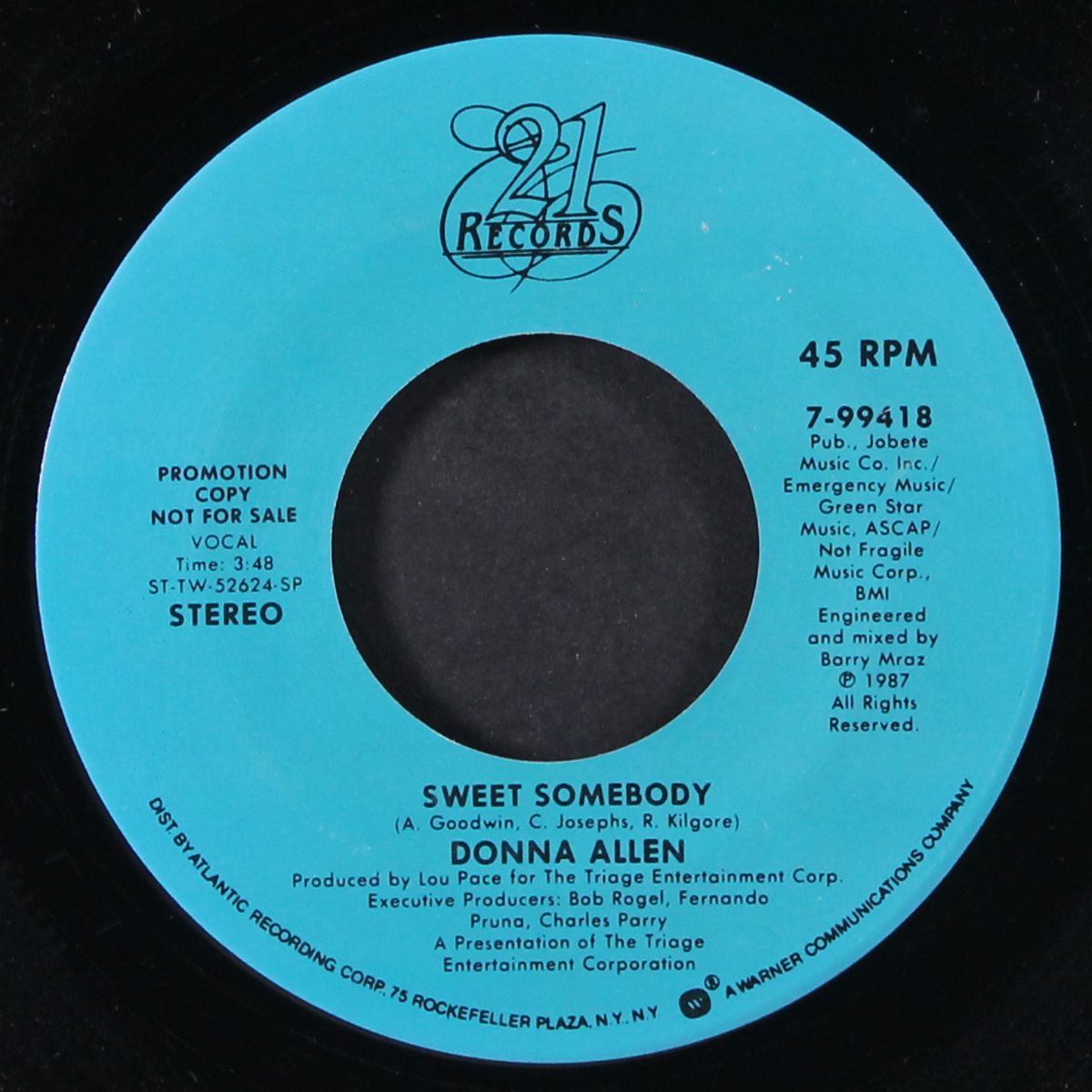 sweet somebody / same by DONNA ALLEN