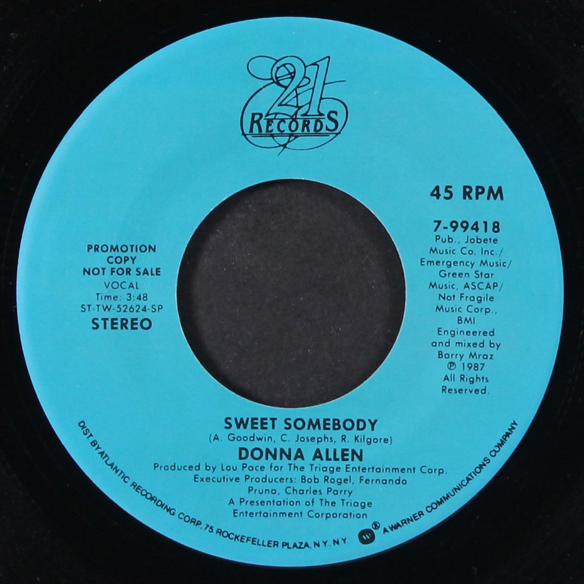 sweet somebody / same by DONNA ALLEN