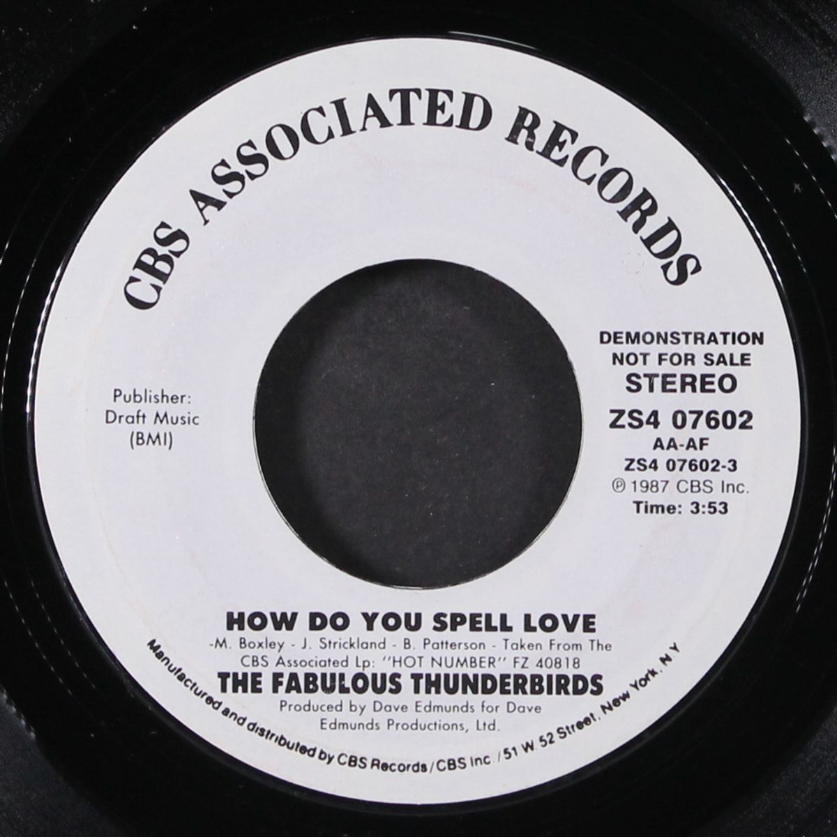 how do you spell love / same by FABULOUS THUNDERBIRDS