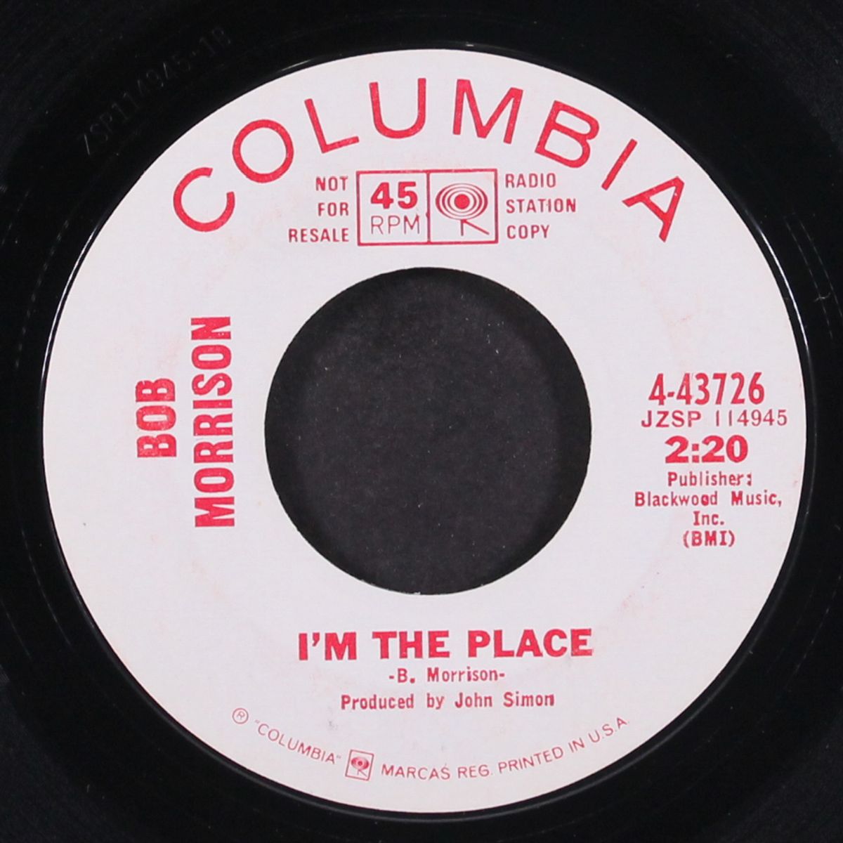 wait / i'm the place by BOB MORRISON
