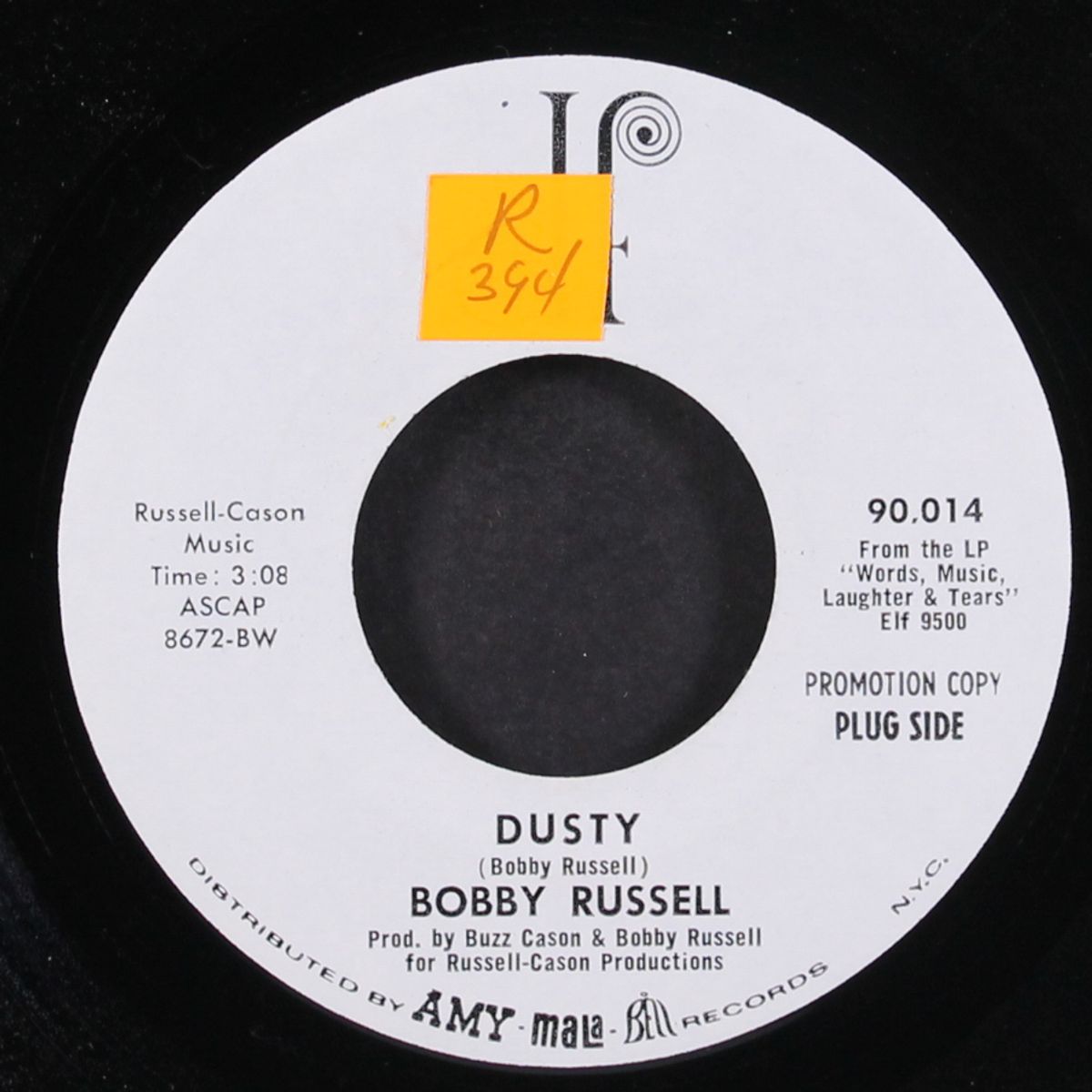 dusty / i made you this way by BOBBY RUSSELL