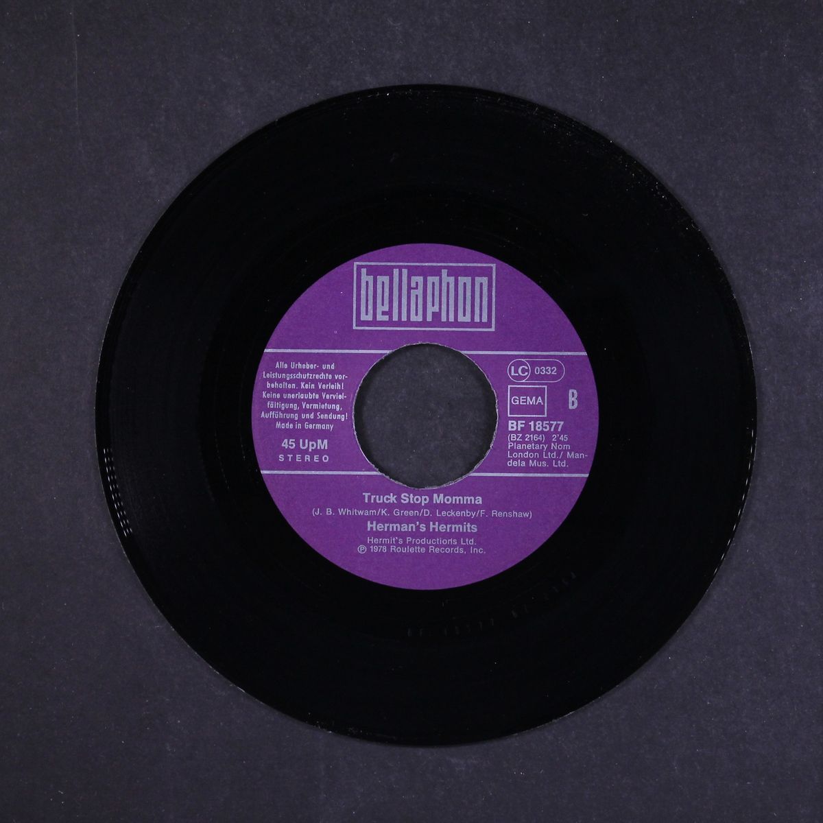 heart get ready for love / truck stop momma by HERMAN'S HERMITS