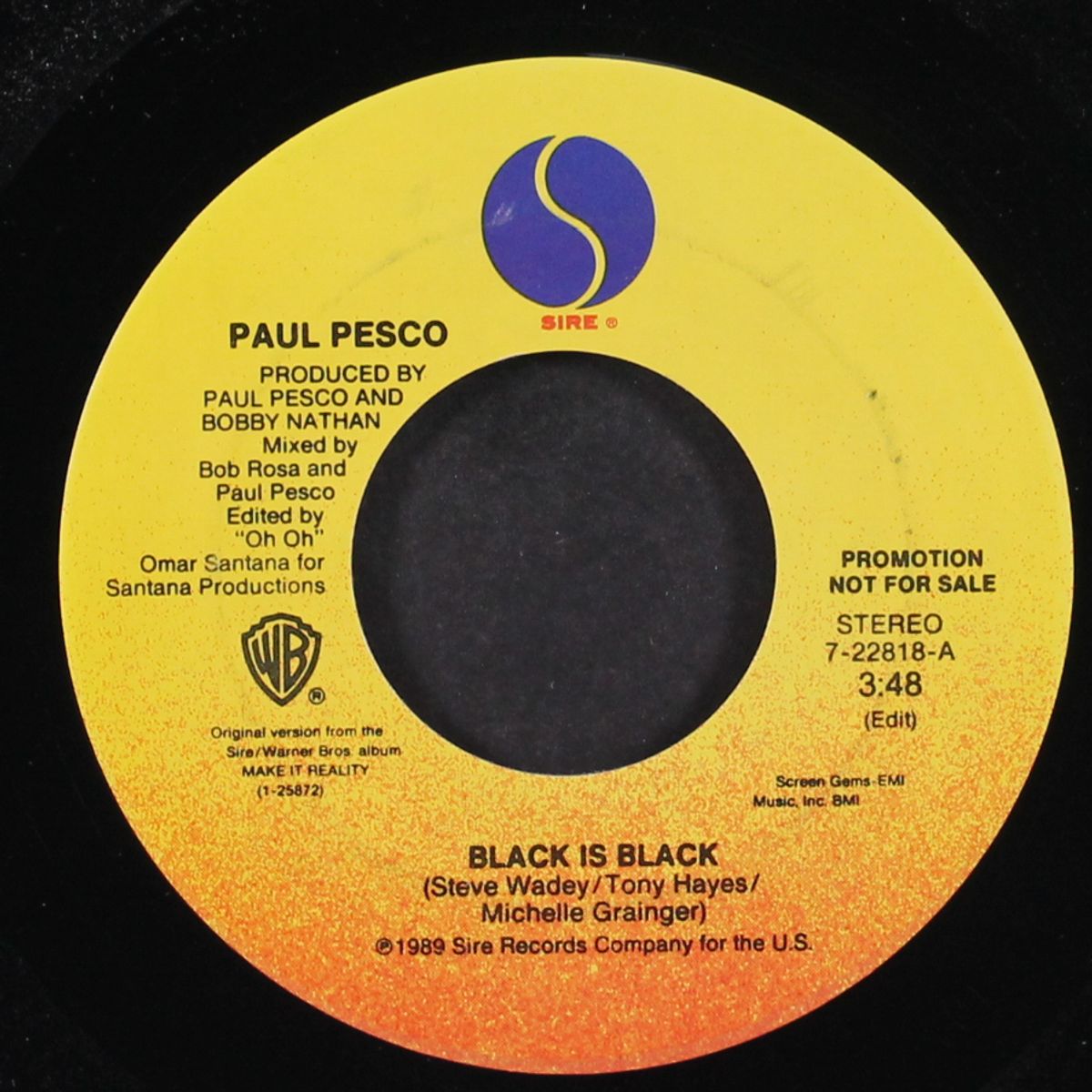 black is black / same by PAUL PESCO