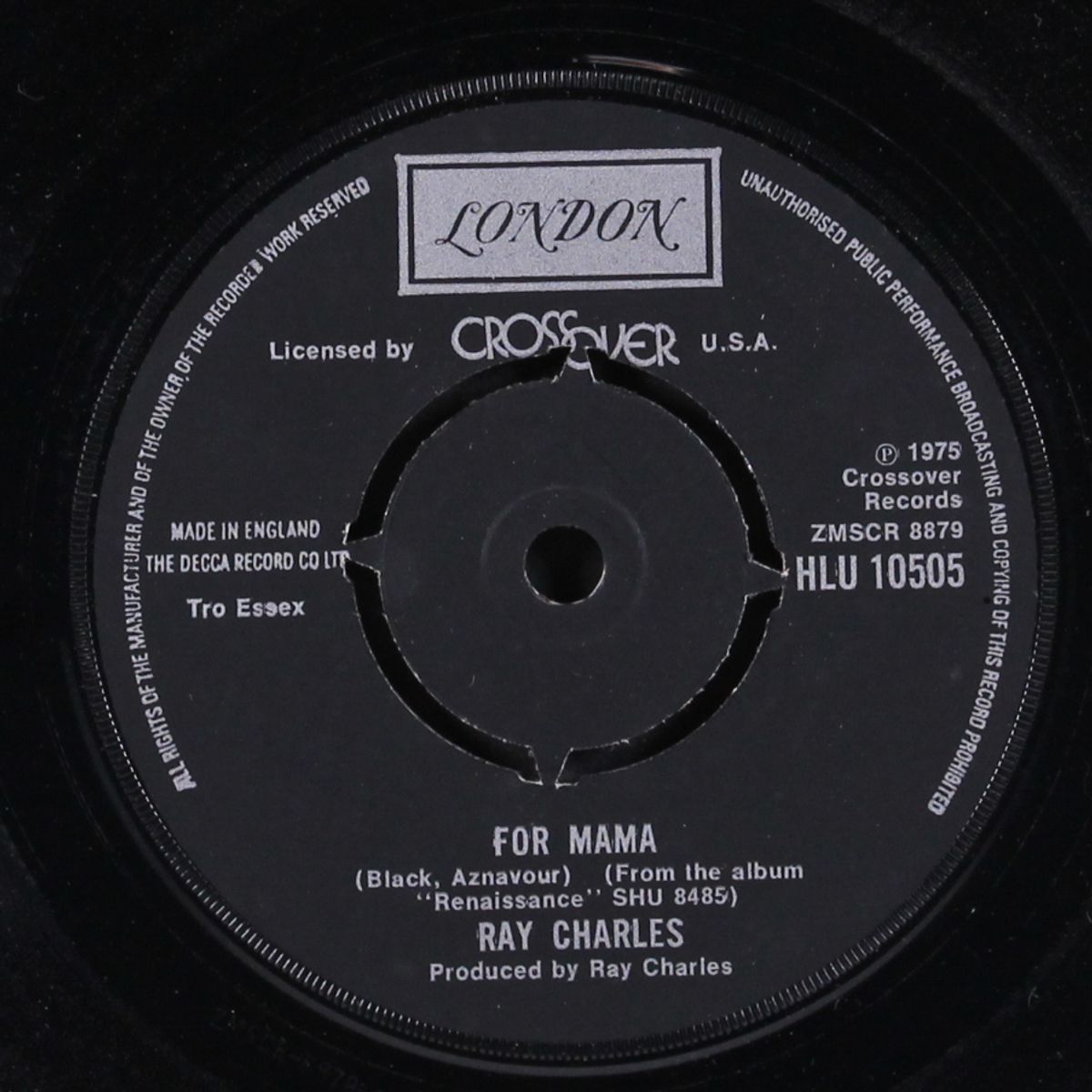 living for the city / for mama by RAY CHARLES