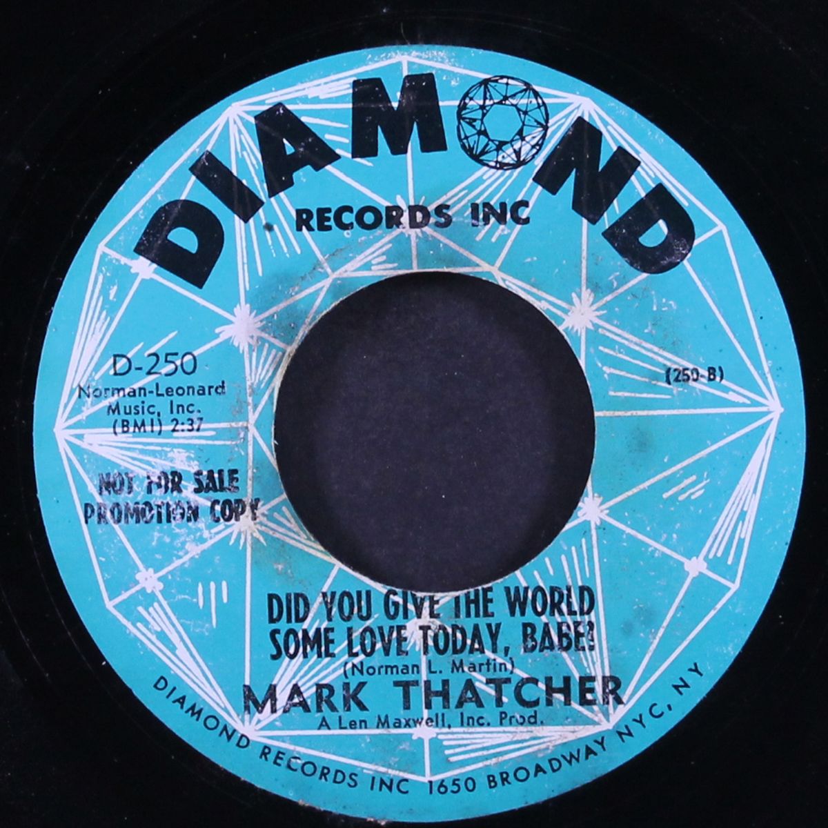 tell him you've got someone else / did you give the world some love to by MARK THATCHER