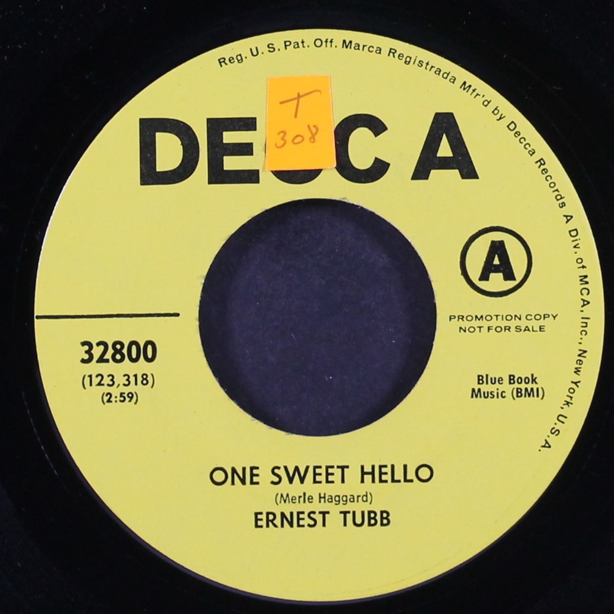 when ole goin' geta a'goin' / one sweet hello by ERNEST TUBB