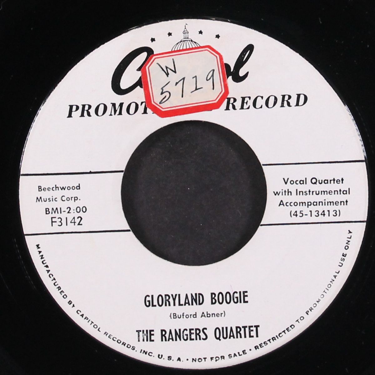 sing, brother, sing / gloryland boogie by RANGERS QUARTET