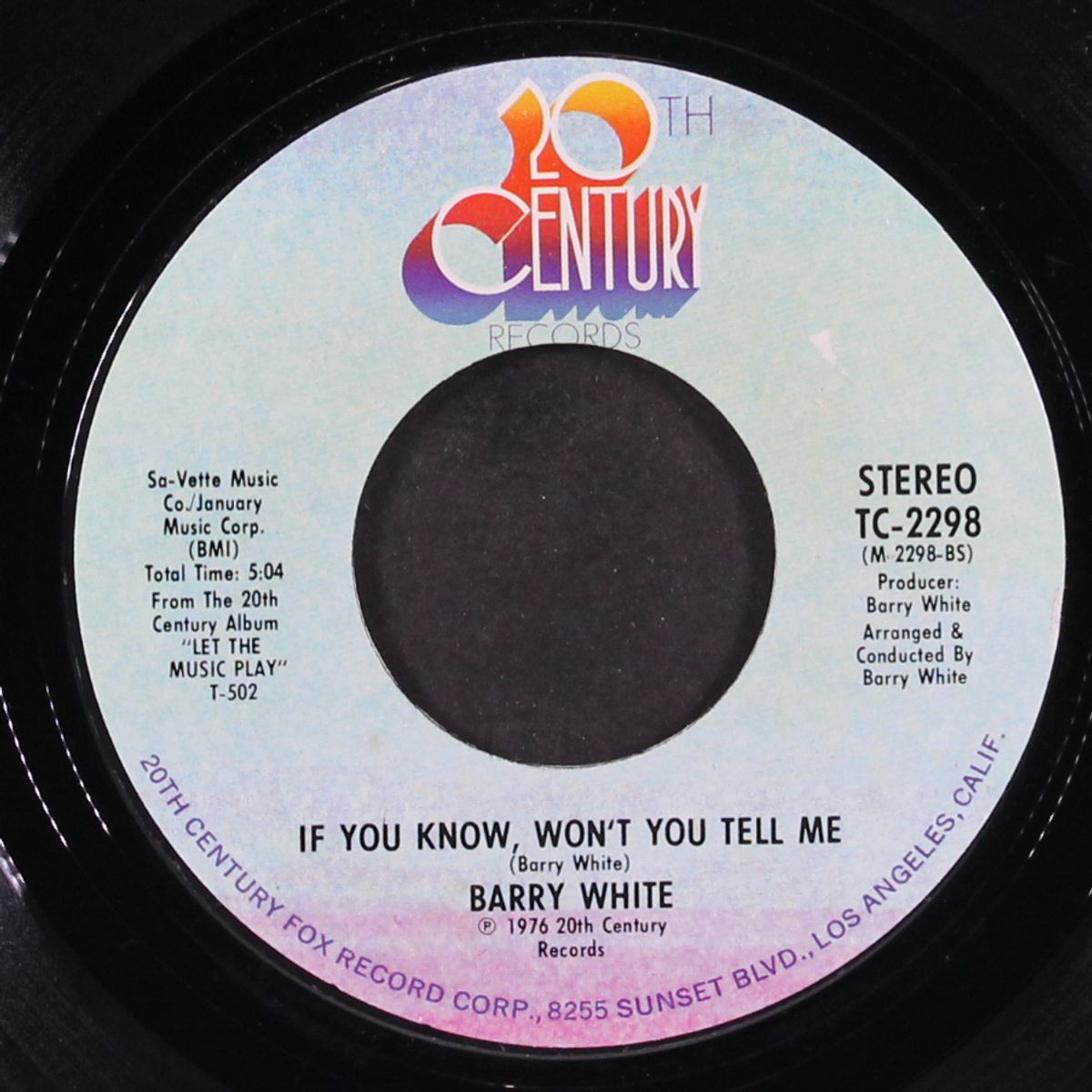 baby we better try to get it together / if you know won't you tell me by BARRY WHITE