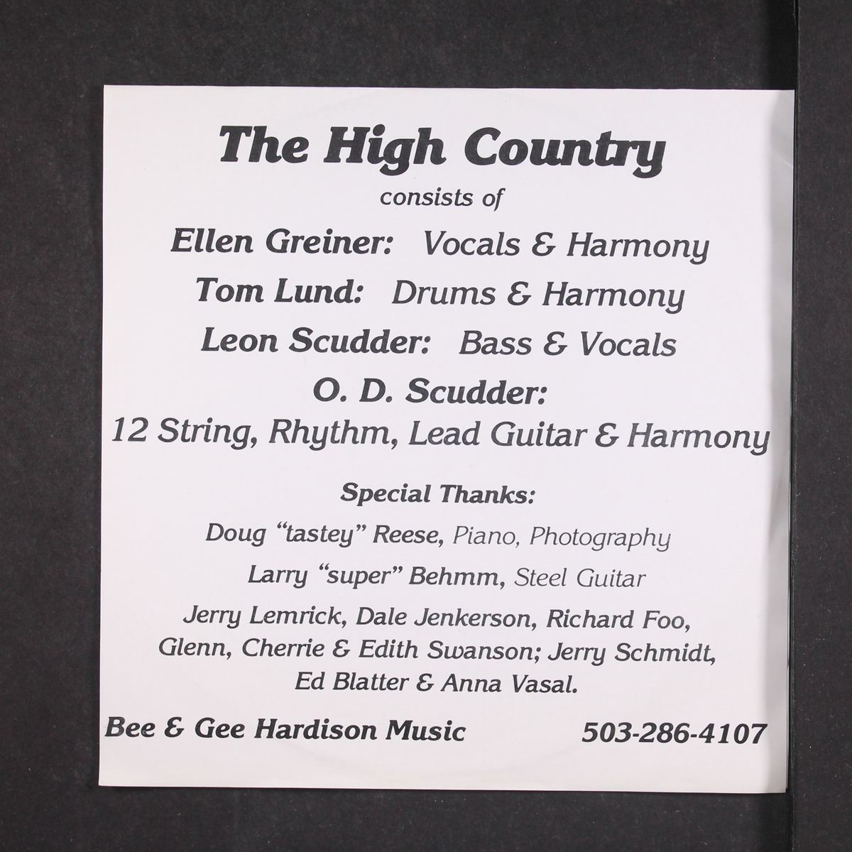 are you feelin' / homely woman by HIGH COUNTRY