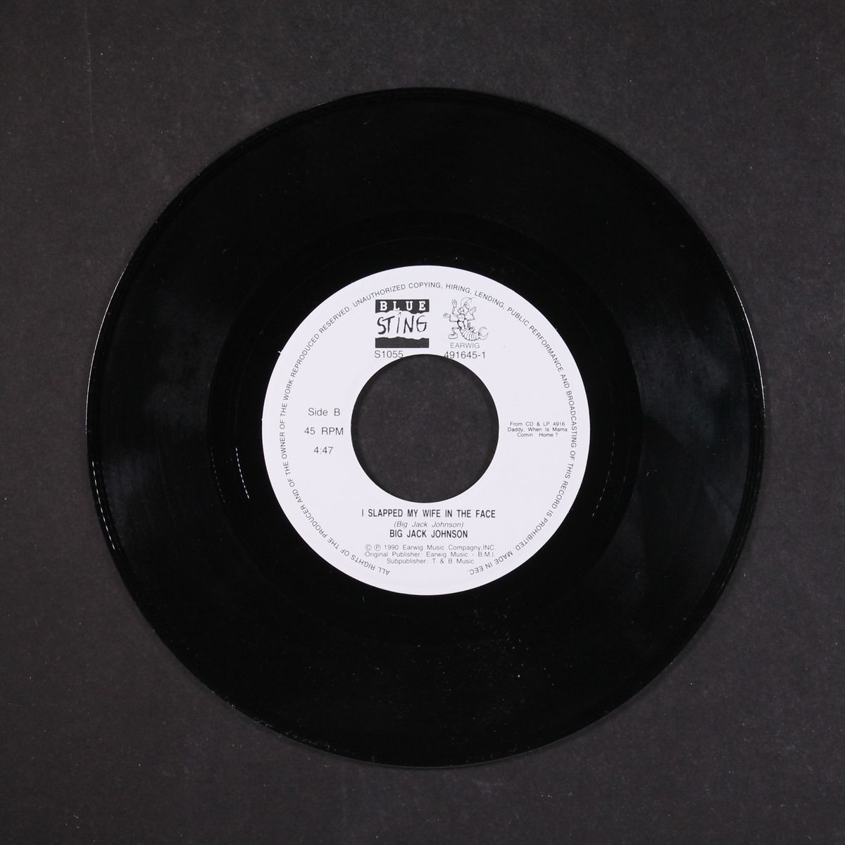 daddy when is mama comin home / i slapped my wife in the face by BIG JACK JOHNSON