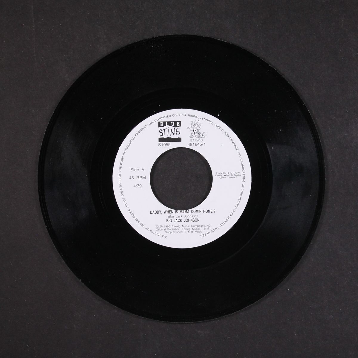 daddy when is mama comin home / i slapped my wife in the face by BIG JACK JOHNSON