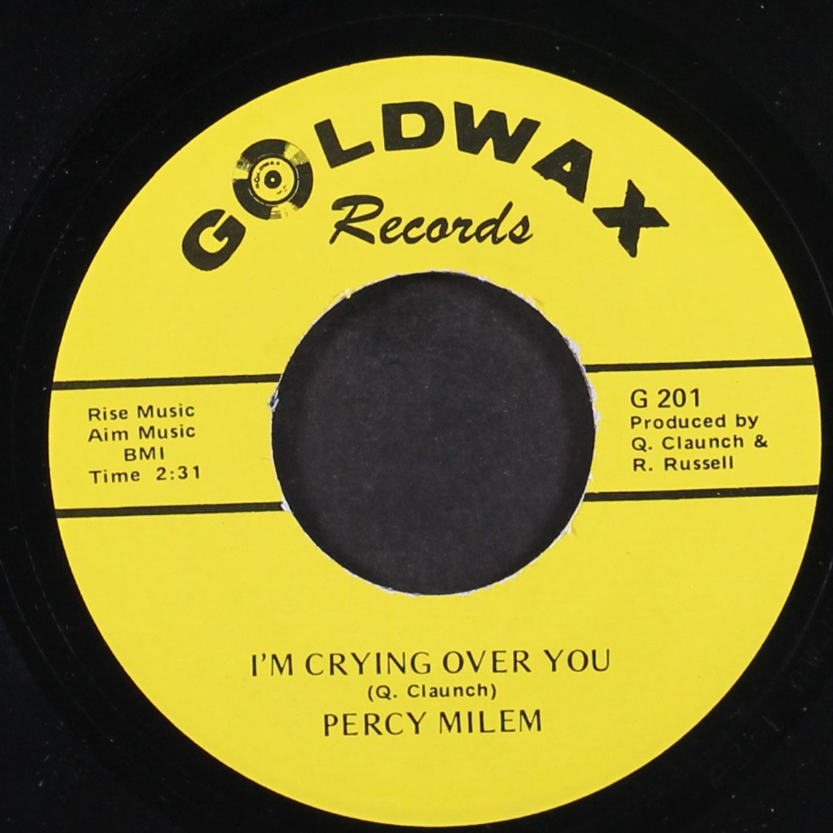 i'm crying over you / i slipped a little by PERCY MILEM