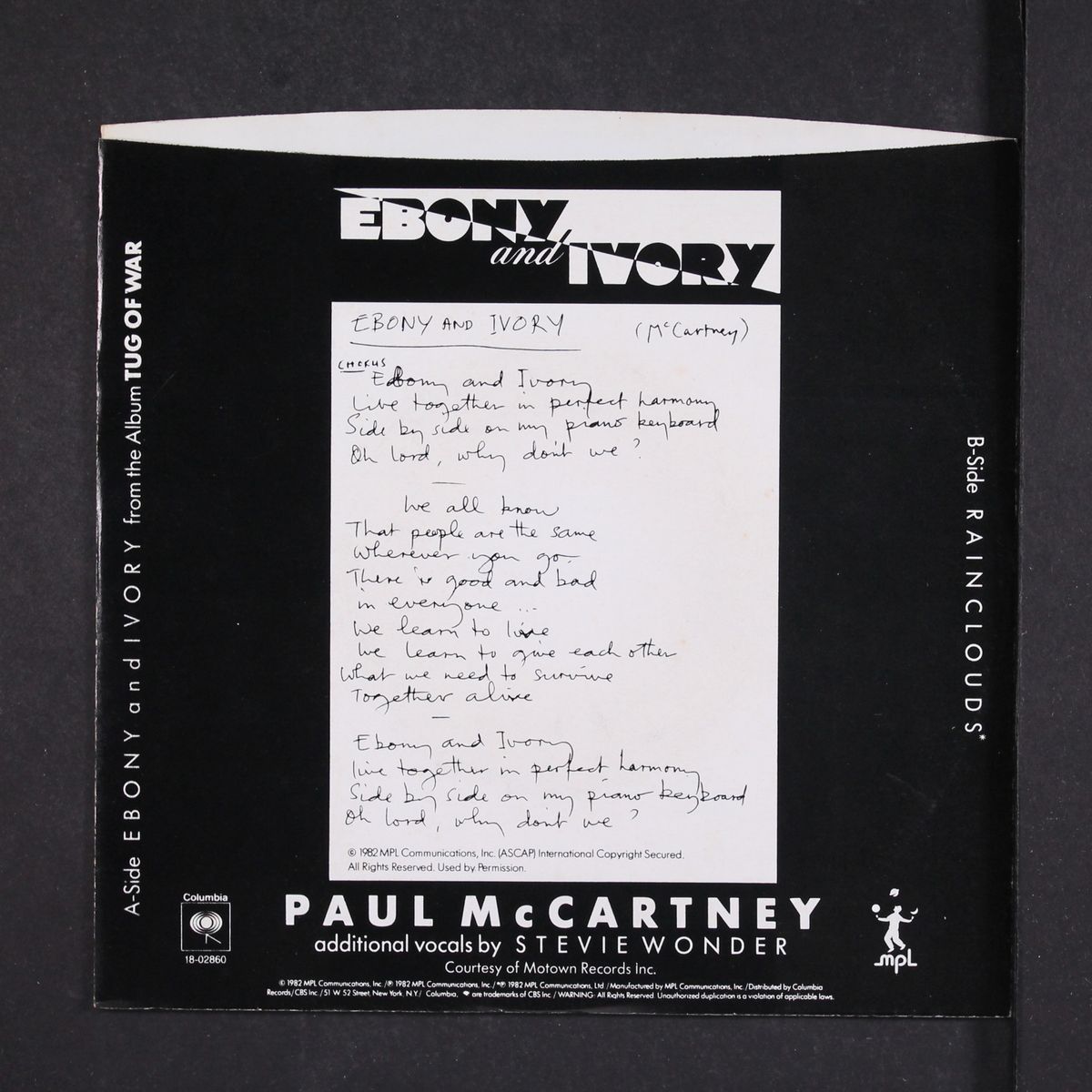 ebony & ivory by PAUL MCCARTNEY & STEVIE WONDER