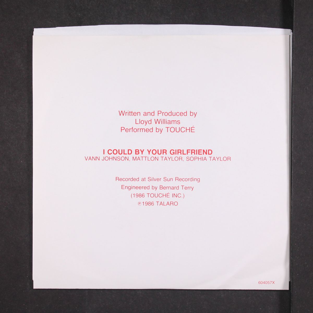 i could be your girlfriend / same by TOUCHE