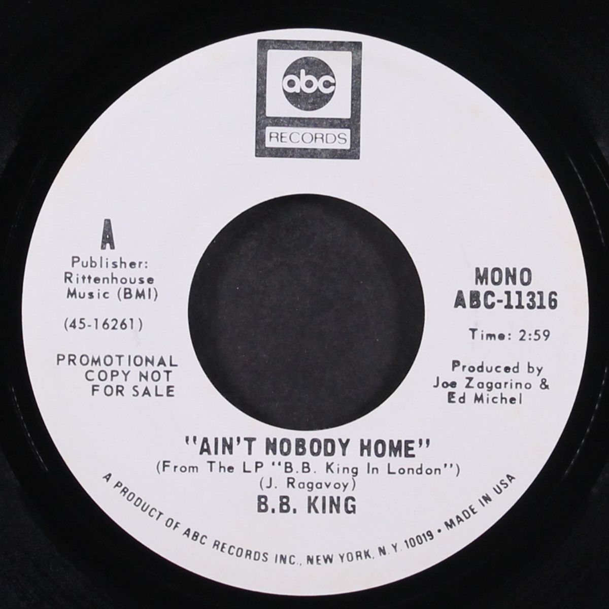 ain't nobody home / mono by B.B. KING