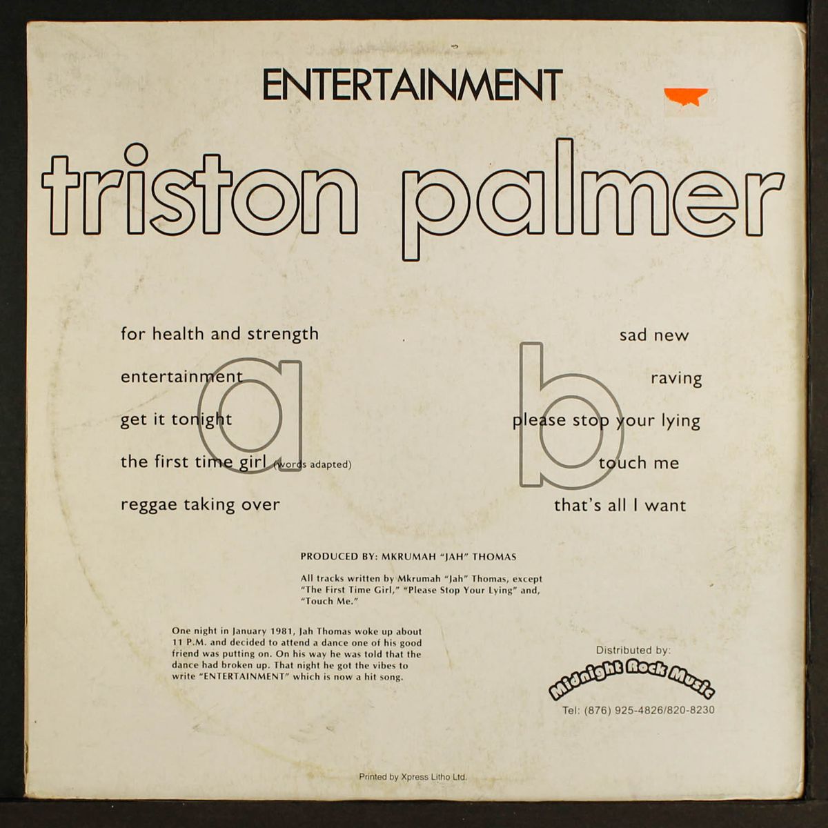 entertainment by TRISTON PALMER