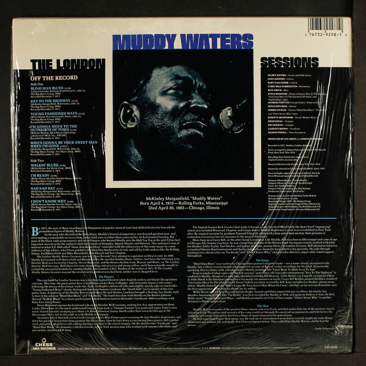 the london muddy waters sessions by MUDDY WATERS
