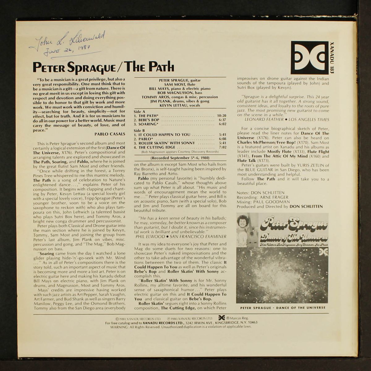 the path by PETER SPRAGUE