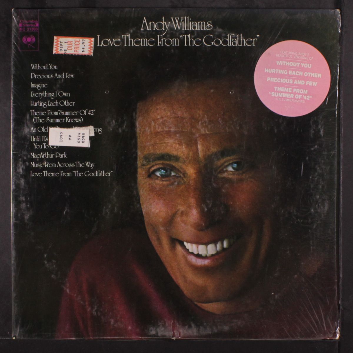 love theme from 'the godfather' by ANDY WILLIAMS