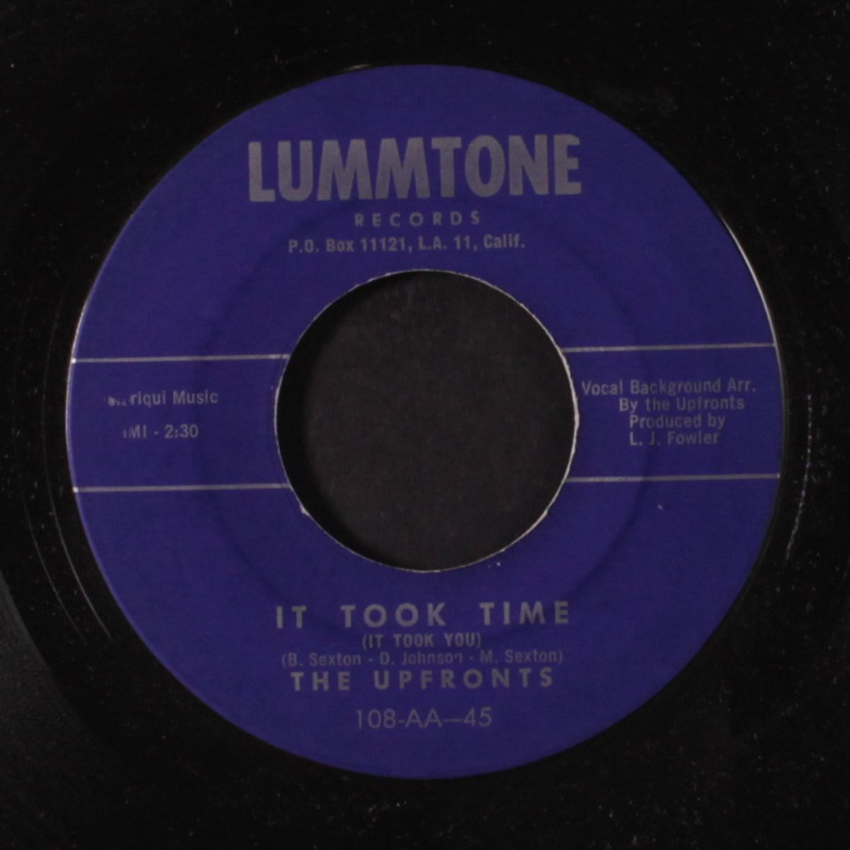 baby, for your love / it took time by UPFRONTS