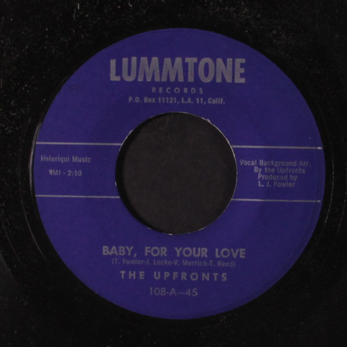 baby, for your love / it took time by UPFRONTS