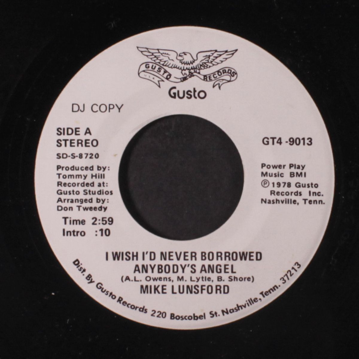 i wish i'd never borrowed anybody's angel by MIKE LUNSFORD