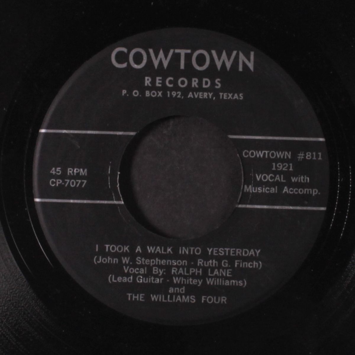 you gotta show me / i took a walk into yesterday by RALPH LANE