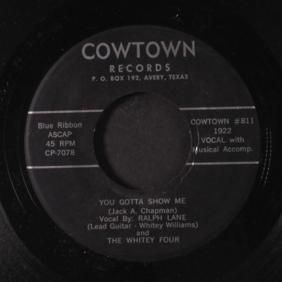 you gotta show me / i took a walk into yesterday by RALPH LANE